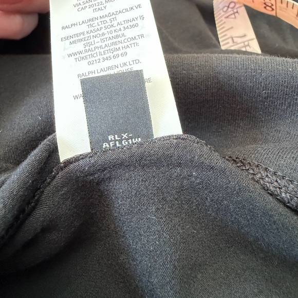 NWT Ralph Lauren RLX Women XS Performance Turtleneck sweatshirt Top Black Wick - Picture 10 of 10